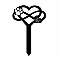 Acrylic Memorial Sign Waterproof Bereavement Marker Easy To Use Cemetery Decoration for Pet Owners, Burial Site