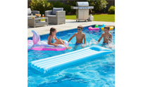Foldable Inflatable Pool Mat Portable Inflatable Pool Mattress Sturdy Vinyl for Sunbathers, Lake, Beach, Vacation