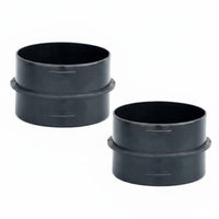 2 Pieces 75mm Duct Connector Heat Resistant Parking Heater Adapter Black Car Heating Part