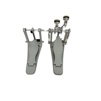 twoFoot Double Bass Drum Pedal Professional Double Pedal with Linking Shaft Sturdy Responsive for Drummers, Rehearsal Areas