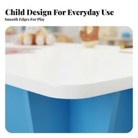 Childrens Sand Table Versatile Construction Block Table children's Furniture for Preschoolers, Young Children, Shopping Mall, Playroom, Kindergarten