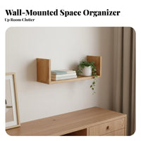 levitating Shelf Nordic Design on partition Decoration adaptable Use for Bedroom, Bathroom