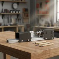 Bead Lathe Multi-Function DIY Bead Lathe Compact Craft Tool for Woodworkers, Home Studio, Workshop