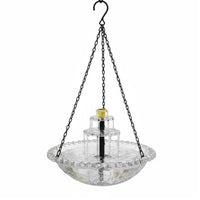 Hanging Bird Feeder Attracts Birds Cascading Bird Bath Waterfall Weather Resistant Tiered Hanging Water Feature for Balcony