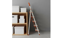 Foldable 4-Step Household Ladder Heavy Duty Folding Step Ladder Non-Slip Feet Comfort Grip Handle for Garage