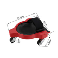 Kneeling Work Cart Padded Creeper with Knee Platform Rolling Knee Pad Mobile Kneel Wheeler Heavy-Duty for Tile Contractors