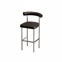 utilitarian design Round Top Backless Stool Commercial Grade Counter Chair With Footrest Seating Furniture Minimalist Design for Bar Owners, Customers, Homeowners, Coffee Shop, Restaurant, Kitchen Island, Living Room