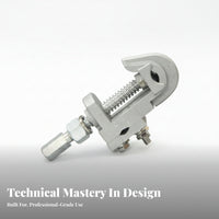 Live-Working Line Clamp Curved Jaw Wire-Holding Clamp Silver Clamping Clip