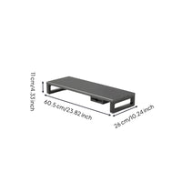 Computer Monitor Stand with Storage Drawer Metal Laptop Riser Ergonomic Desk Organizer with Drawer for Professionals