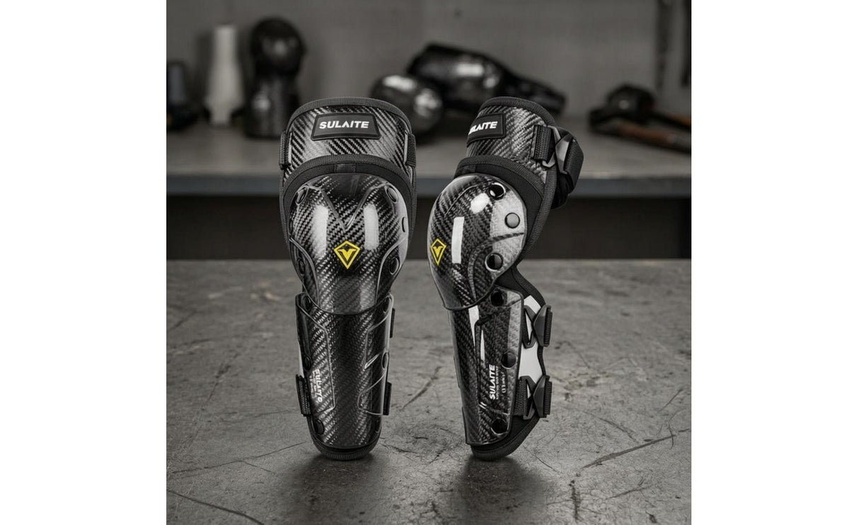 2 Pieces Motorcycle Elbow Guards Carbon-Fiber-Look Hard Shell Elbow Guards release Buckle Motorcycle Pads