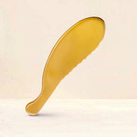 Scalloped Brass Gua Sha Curved Gua Sha Board Easy to Clean Massager Beginner-Friendly
