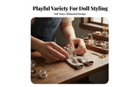 Doll Suspender Pants Quality Material BJD Doll Clothes Fashionable Miniature Overalls for Hobbyists, Dollhouse, Craft Projects