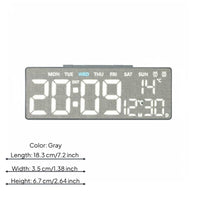 LED Alarm Timepiece Auto DST Home Decor