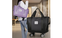 Rolling Duffel Bag with Wheels Soft Sided Wheeled Duffel Bag Extra Large for Journeyers, Students, Road Trips, Dorm Moves