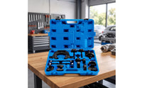 Bushing Press Kit with Case Precision-Machined Bushing Tool Kit with Case Professional for Mechanics, Garage