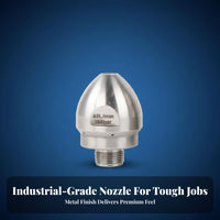 Forward and Rear Jets High Pressure Pipe Cleaning Nozzle Self-Propelling Design Sewer Drain Flushing Nozzle Powerful Clog Removal