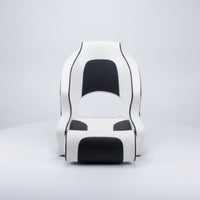 High-Back Boat Contoured Seat with Armrests Curved-Around Helm Seat with Armrests Contoured Helm Chair Padded for Boaters, Pilots, Boats, Yachts, RVs