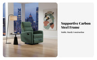 Gentle Rocking Motion Electric rotating Recliner Ergonomic Design Powered rotating Recliner Modern Aesthetic Armchair charging port Charging Port for Adults, Seniors, Homeowners, Living Room, Leisure Area, Home Office, study corner