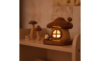 Warm Glow Fungus House Night Light Cozy Fungus Night Light Gentle Bedside Lamp with Touch Control Small for Bedroom