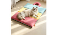 Foldable Pet Sleeping Mat Wipeable Quilted Pet Mat Tech Material