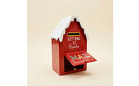 Christmas Mailbox Decorative Christmas Letter Mailbox Santa Letter Box Tabletop Holiday Accent Festive for Families, Entryway