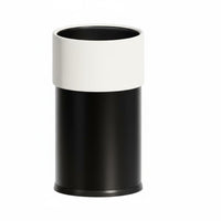 Large Capacity Modern Cylinder Garbage Bin Light Luxury Design Minimalist Waste Basket Easy to Clean Round Accessible Top Trash Can Removable Inner Container for Living Room, Bathroom, Bedroom, Office