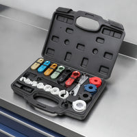 22 Pieces Petrol Line Disconnect Tool Set Low-Profile Quick Disconnect Tool Kit Molded for Mechanics, Home Garage