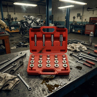 Automotive Oil Drain Plug Repair Kit Metric Oil Pan Thread Repair Kit Universal Tap Set Comprehensive for Mechanics, DIYers, Garage, Workshop, Roadside Repairs