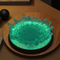 Light-up Display Base with Burst Effect Translucent Special Effects Display Base Slim for Collectors