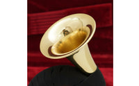 Brass Instrument Gold Colored French Brass Instrument Includes Stand Musical Equipment for Orchestra, Band, Practice