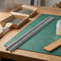 Molded Attachment Points Sleeper Strip DIY Layout Track Base Plastic Railroad Ties Strip Narrow