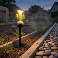 Solar Cactus Stake Light LED Cactus Garden Stake Light Waterproof Easy to Install