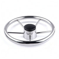 stainless steel Steering Wheel Stainless Steel Boat Steering Wheel 11-Inch for Stations