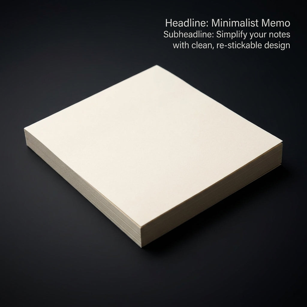Sticky Notes Lined for Students, Office Essentials Pads with Border Frame, Large Repositionable Note Taking 70 Sheets Tear Off White