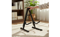 Space-Saving Foldable Guitar Stand Anti-Slip Feet Triangular Guitar Stand Padded Protection for Travel, Studio, Stage