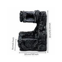 Natural-Looking Mountain Waterfall Aquarium Decoration Safe Aquarium Waterfall Ornament Sturdy Aquatic Tank Rock Formation Sturdy for Aquascape