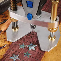 Inlay Carving Base Aluminum Alloy Guitar Inlay Jig Easy Install Fret Slotting Base for Luthiers, Workshop