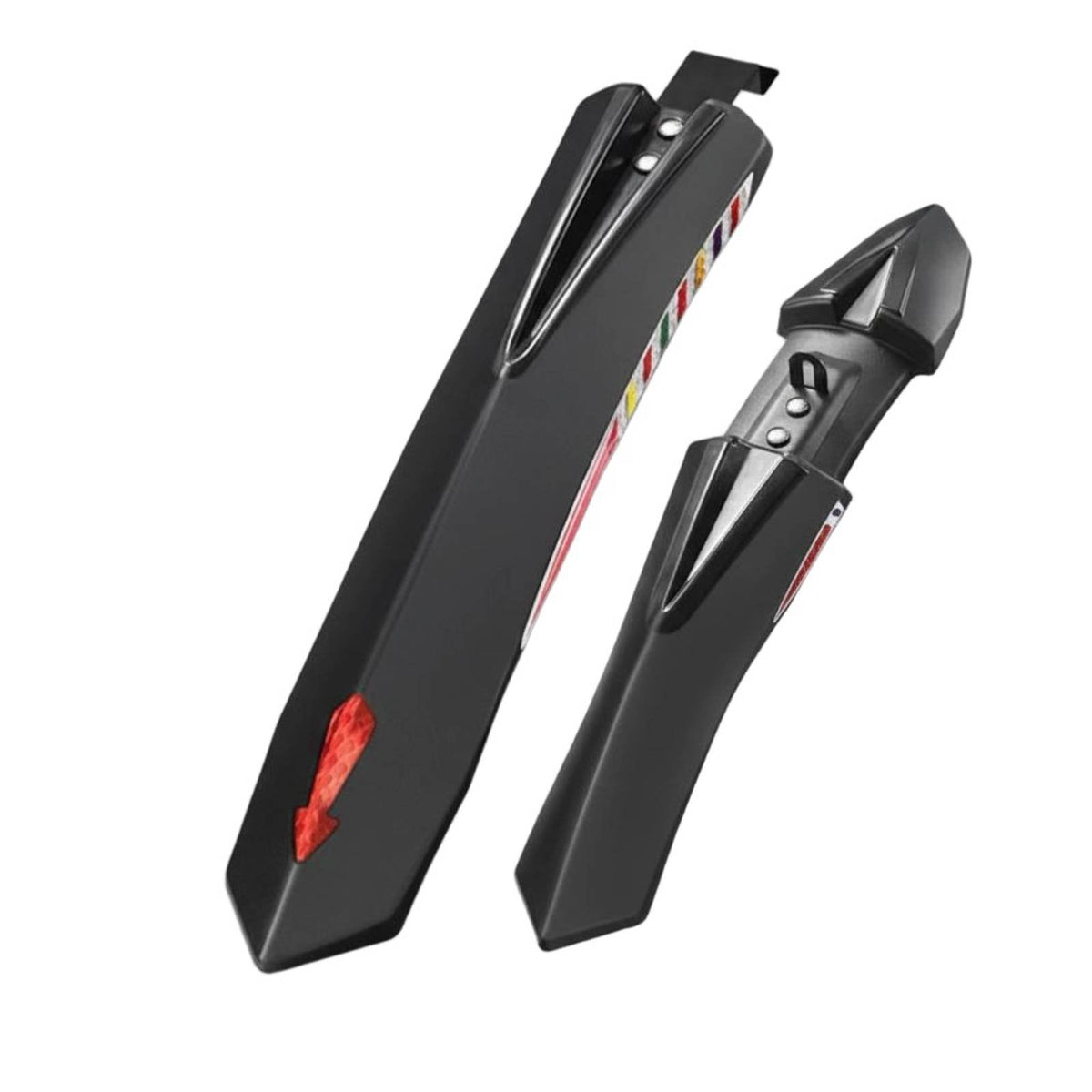 2 Pieces Front and Rear Bike Mudguard Set Easy to Install Front and Rear Mudguard Set Mountain Bike Spray Guard Long-Lasting
