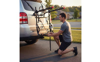 Strap-on Rear-Mounted Cycle Carrier Padded Car Trunk Bike Rack Universal Trunk Bike Rack Heavy-Duty for Cyclists