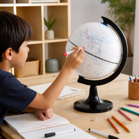 DIY Erasable Globe Kit for Kids and Students - 14.2cm / 20cm