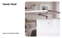 Space-Saving No-Drill Display Device Stand Easy Installation Bedside Display Device Mount Versatile Placement Stable Support for Renters, Students, Bedroom, Small Areas, Apartment, Living Room