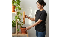 Sturdy PVC Core Coconut Fiber Pole Extendable Design Coir Pole Decay Resistant Coconut Fiber Stake Promotes Healthy Growth for Indoor, Balcony