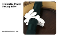Wooden Hare Napkin Holder Creative Design Napkin Holder Rustic Design Hare Shaped Serviette Buckle for Hosts, Families, Parties