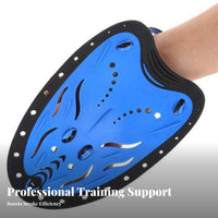 2 Pieces Swimming Hand Paddles Increases Resistance Swim Training Paddle Sturdy Adjustable Swim Paddles for Children, Beginners, Water Aerobics