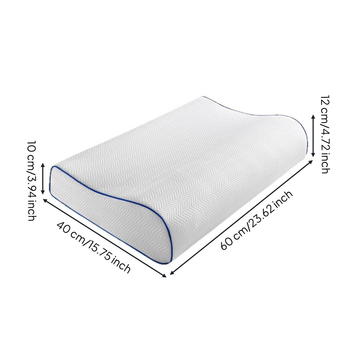Wave Ergonomic Pillow Breathable Slow Response Pillow for Hotel
