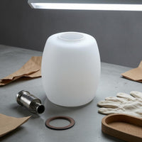 Plain Surface White Glass Lampshade Simple Frosted Glass Lampshade
