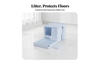 Easy-to-Clean Enclosed Litter Box Large Litter Box with Front Step Privacy Pet Supply Wide Entry for Adult Cats, Indoor, Living Room