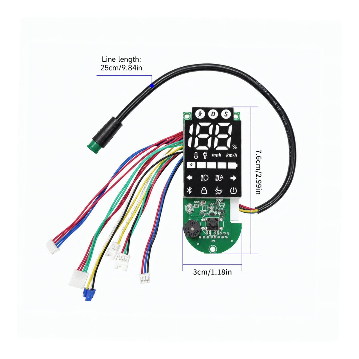 Display Board Module Color-Coded Leads Bluetooth Turn Indicator Board