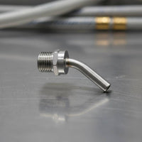 Clear Wort Draw 1/2 NPT Pickup Tube Recirculation Use Stainless Steel Pickup Tube Swirl Flow Arm for Home Brewers