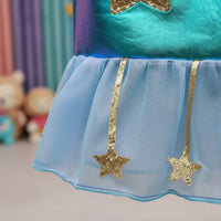 Alien Robot Costume Tulle Skirt Feature Alien Costume Set Kids Shiny Cosplay Suit Soft and Lightweight Robot Helmet Dress